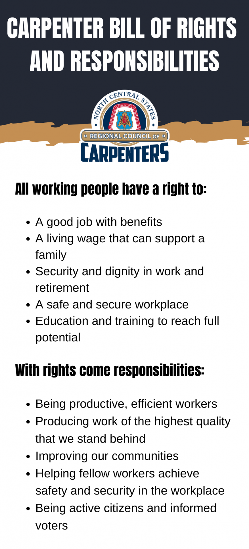 Carpenters Bill of Rights and Responsibilities