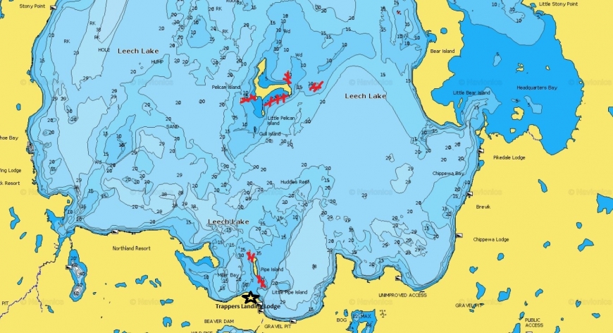 Leech Lake Hazards Map