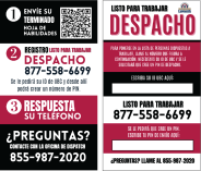 Dispatch Biz Cards Spanish